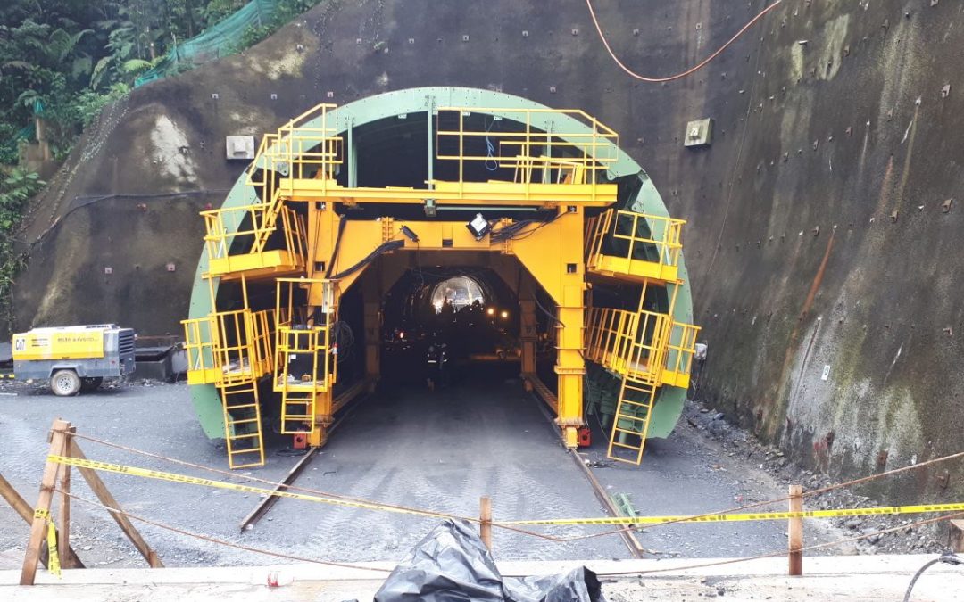 Coffrage du tunnel Buenavista, Colombie, par RÚBRICA TUNNELS