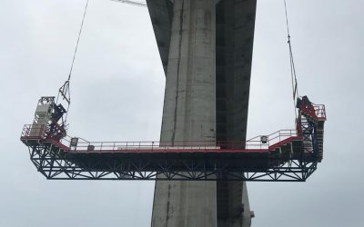 Plataforma de mantenimiento para el Puente del Atlántico