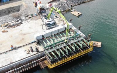 Capping beam equipment for Gävle Port