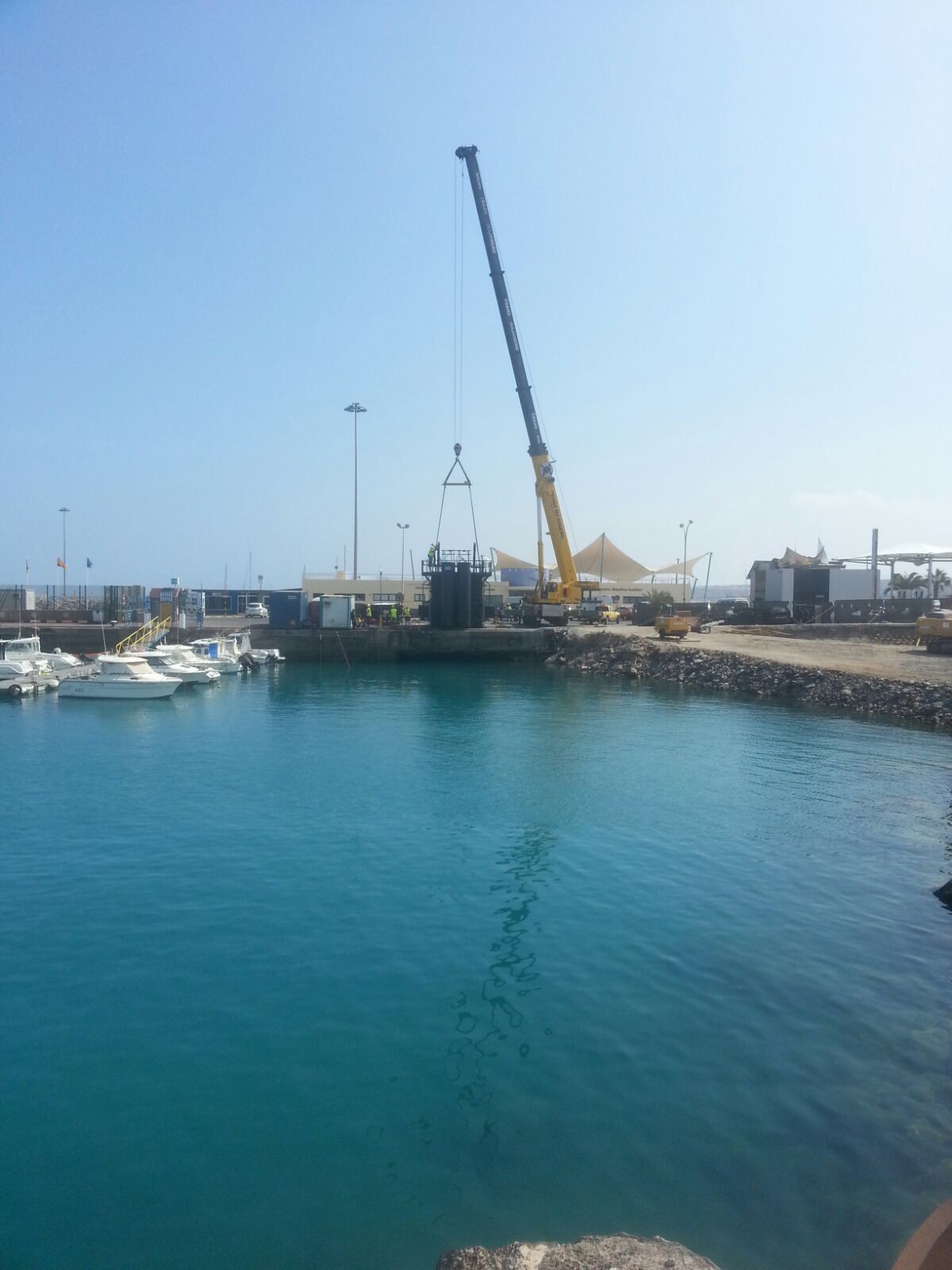 Submerged wall formwork Rosario port by RÚBRICA MARITIME