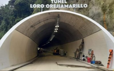 Túnel en servicio – nuevo encofrado de túnel en montaje